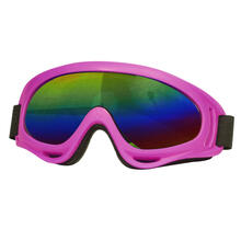 NEU Brille Skifahrer mit verspiegelten Glsern, neon-pink